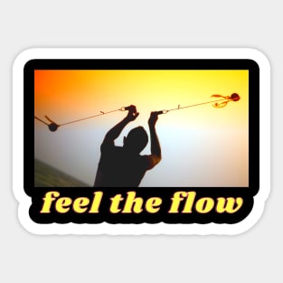 Feel the Flow Poi Jonglage Artist Sticker